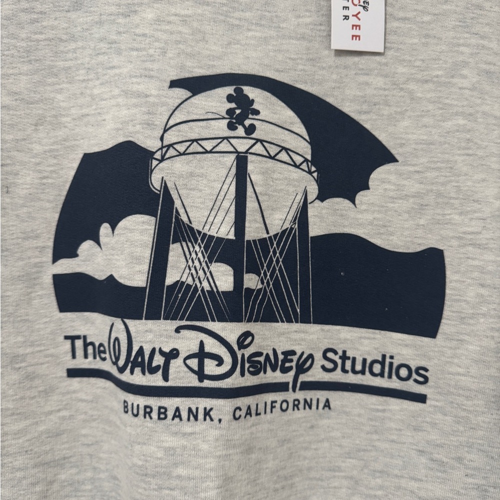 Disney Employee center Exclusive women’s gray pullover studio sweater medium